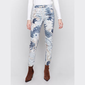 Printed Crinkle Jogger Pants