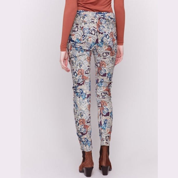 Printed Crinkle Jogger Pants