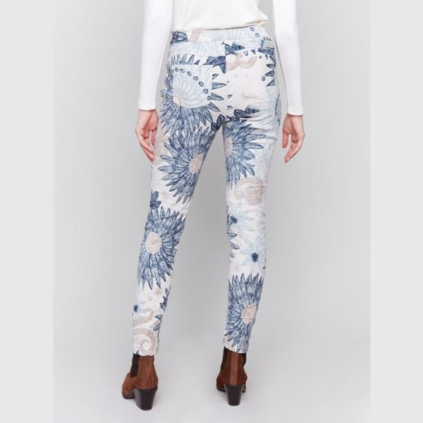 Printed Crinkle Jogger Pants