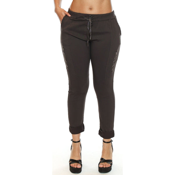 Raina Jogger Pant With Zipper - Lady of the Lake