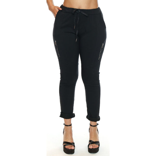 Raina Jogger Pant With Zipper - Lady of the Lake