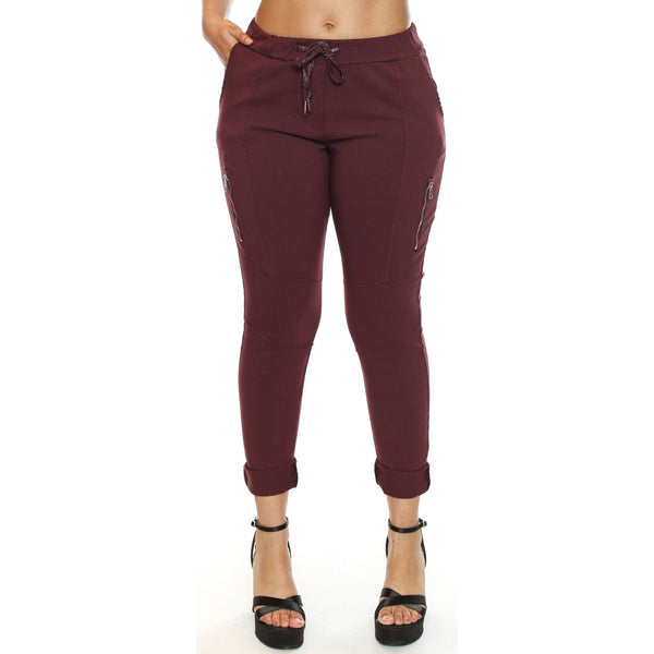 Raina Jogger Pant With Zipper - Lady of the Lake