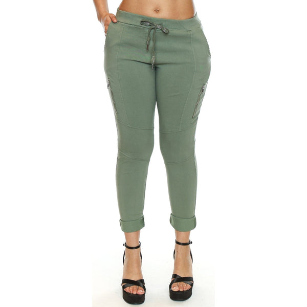 Raina Jogger Pant With Zipper - Lady of the Lake