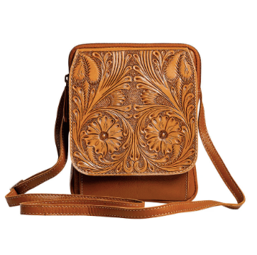 Ranch Trail Hand-Tooled Bag