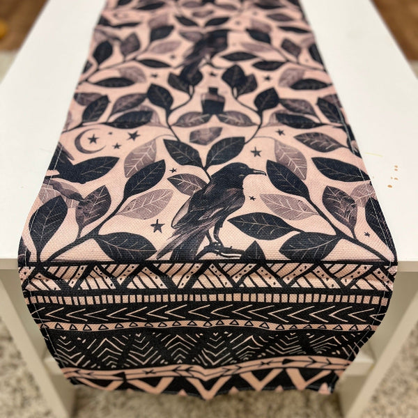 Raven Halloween Table Runner