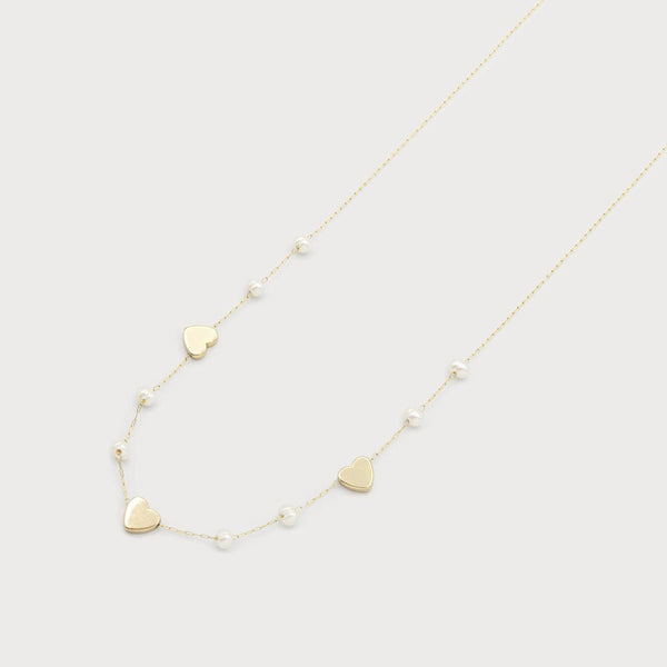 Rebecca Long Heart Necklace - Lady of the Lake