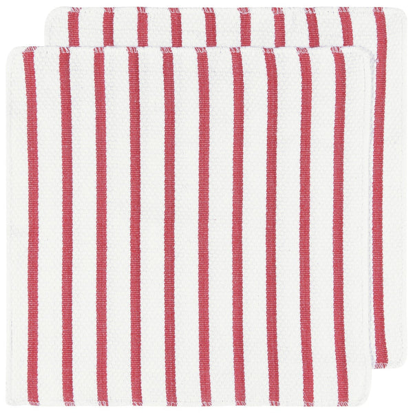 Red Basketweave Dishcloths - Set of 2 - Lady of the Lake