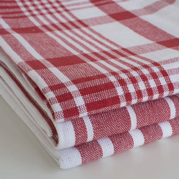 Red Jumbo Dishtowels - Set of 3 - Lady of the Lake