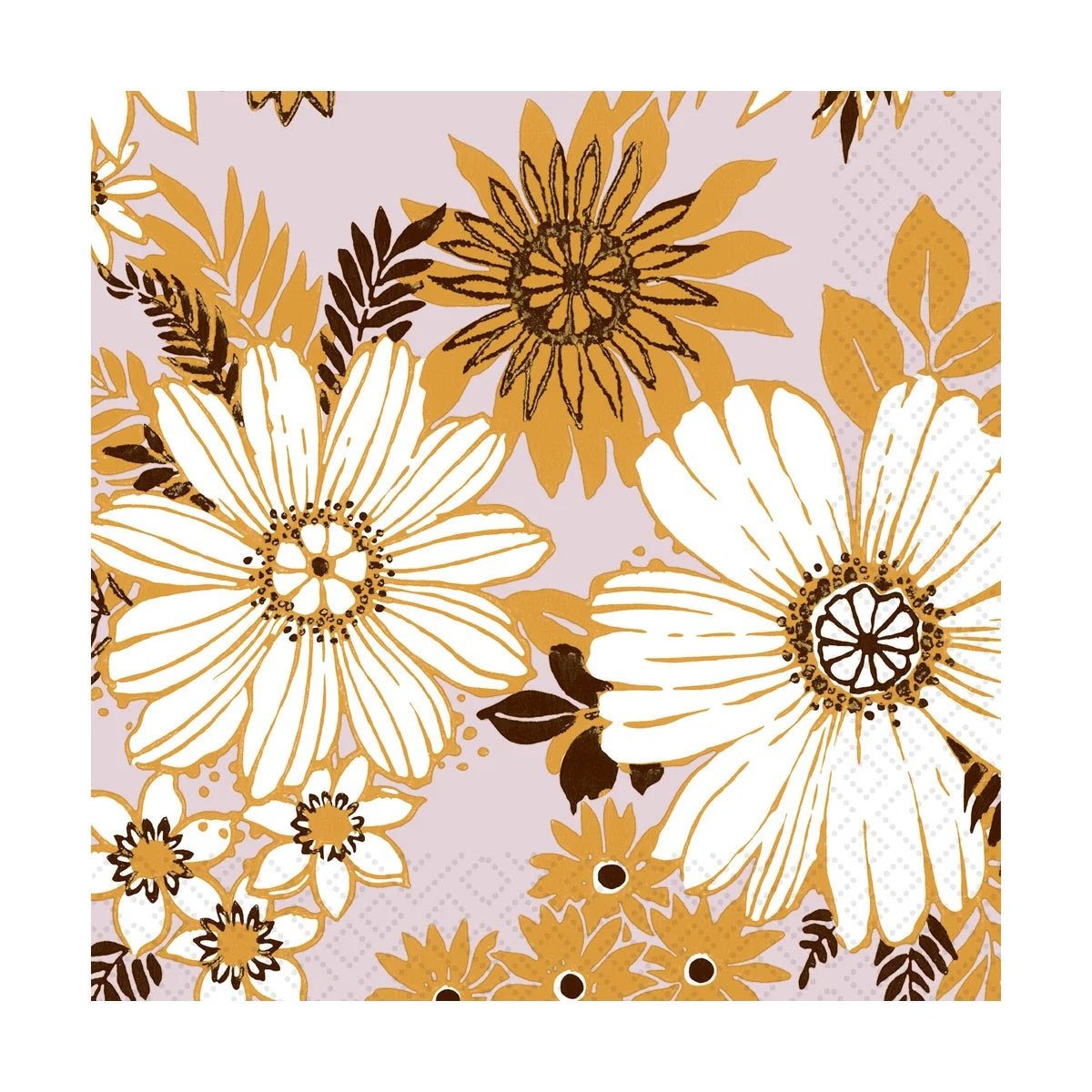 Retro Florals - Paper Napkins