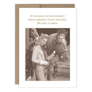 Ride At Dawn - Greeting Card - Birthday