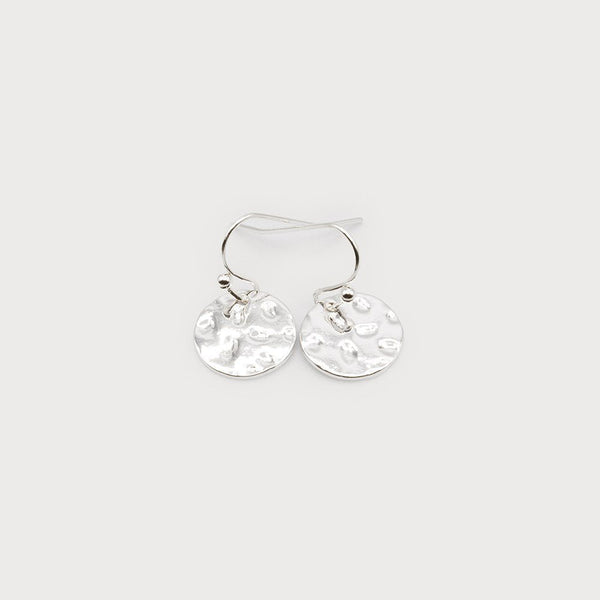 Riley Hammered Disc Earrings