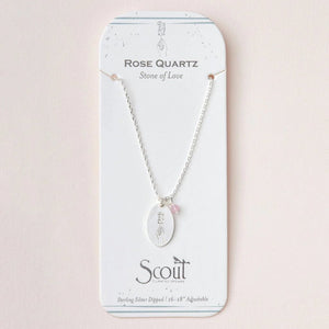 Rose Quartz - Stone Of Love - Stone Intention Charm Necklace