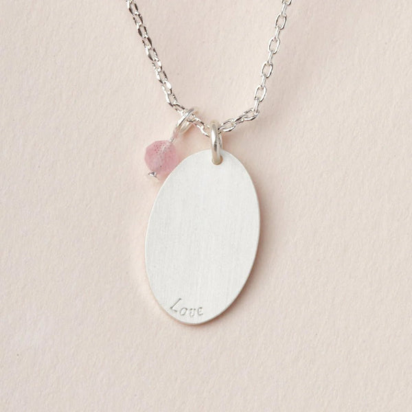 Rose Quartz - Stone Of Love - Stone Intention Charm Necklace