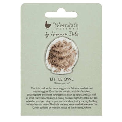 Round Owl - Owl Pin - Lady of the Lake