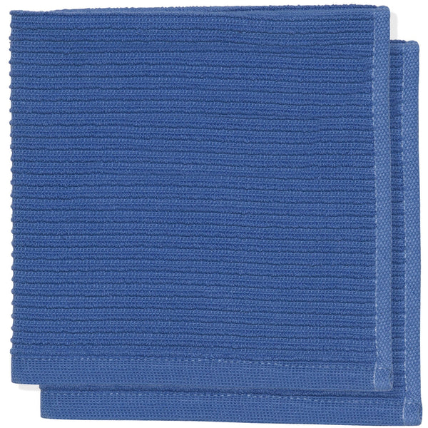 Royal Blue Ripple Dishcloths - Set of 2 - Lady of the Lake