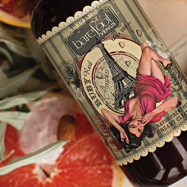 Ruby Red Creamy Cleansing Wash - Barefoot Venus - Lady of the Lake
