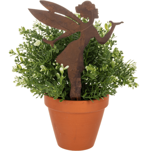 Rusted Fairy Garden Stake - Lady of the Lake