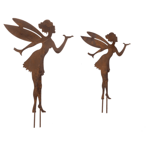 Rusted Fairy Garden Stake - Lady of the Lake
