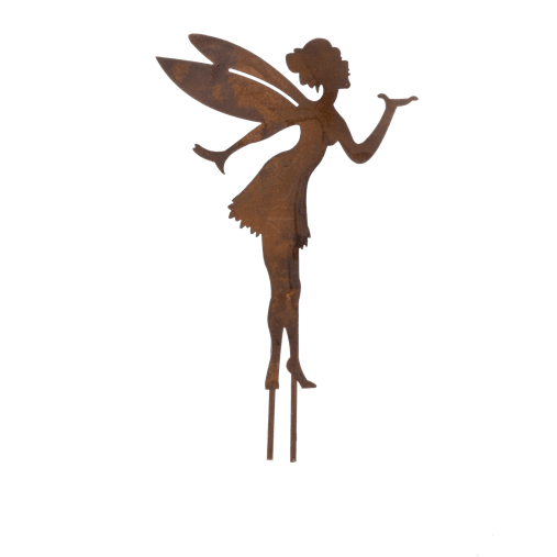Rusted Fairy Garden Stake - Lady of the Lake