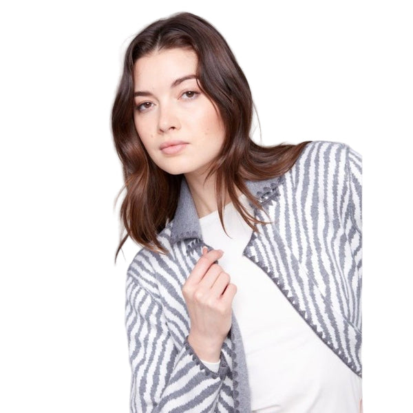 Sabrina Blanket Stitch Long Reversible Cardigan - Lady of the Lake