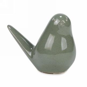 Sage Green Ceramic Bird