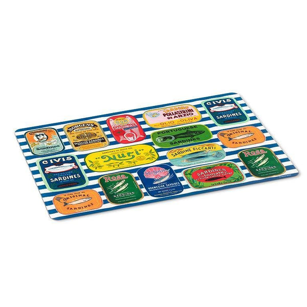 Sardine Tins On Stripes Placemat - Lady of the Lake