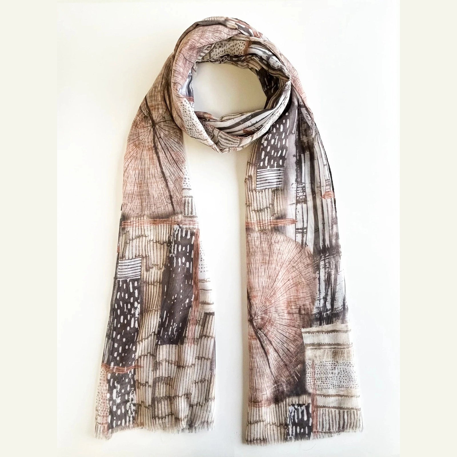 Scarf - Abstract Woodgrain