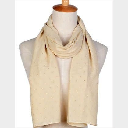 Scarf - Solid With Tiny Polka Dot