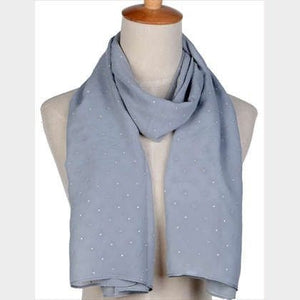 Scarf - Solid With Tiny Polka Dot