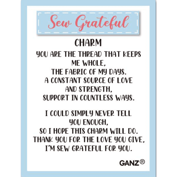 Sew Grateful - Sewing Charm - Lady of the Lake