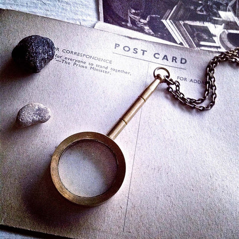Sherlock Magnifying Glass Necklace - Lady of the Lake