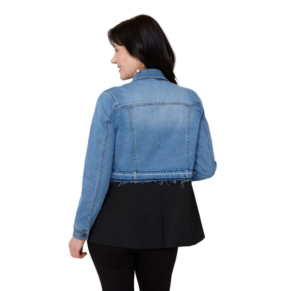 Shiloh Mixed Media Denim Jacket - Lady of the Lake
