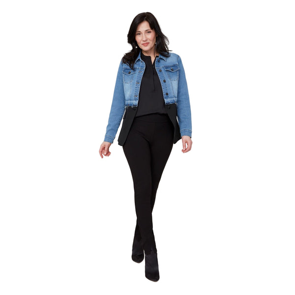 Shiloh Mixed Media Denim Jacket - Lady of the Lake