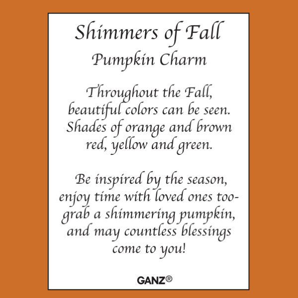 Shimmers Of Fall - Pumpkin Charm - Lady of the Lake