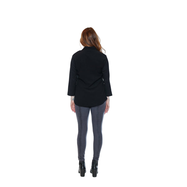 Shira Textured V - Neck Blouse - Lady of the Lake