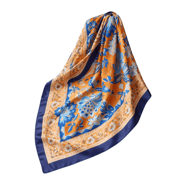 Silk Feeling Scarf - Vintage Floral - Lady of the Lake