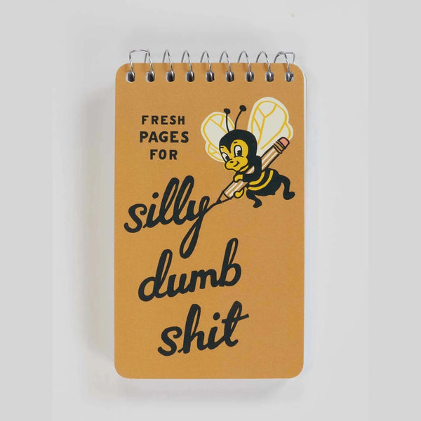 Silly Dumb Shit - Spiral Pocket Notebook - Lady of the Lake