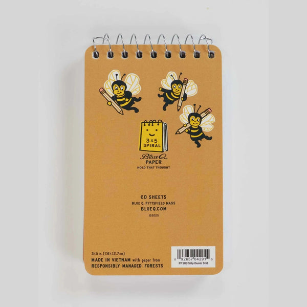 Silly Dumb Shit - Spiral Pocket Notebook - Lady of the Lake