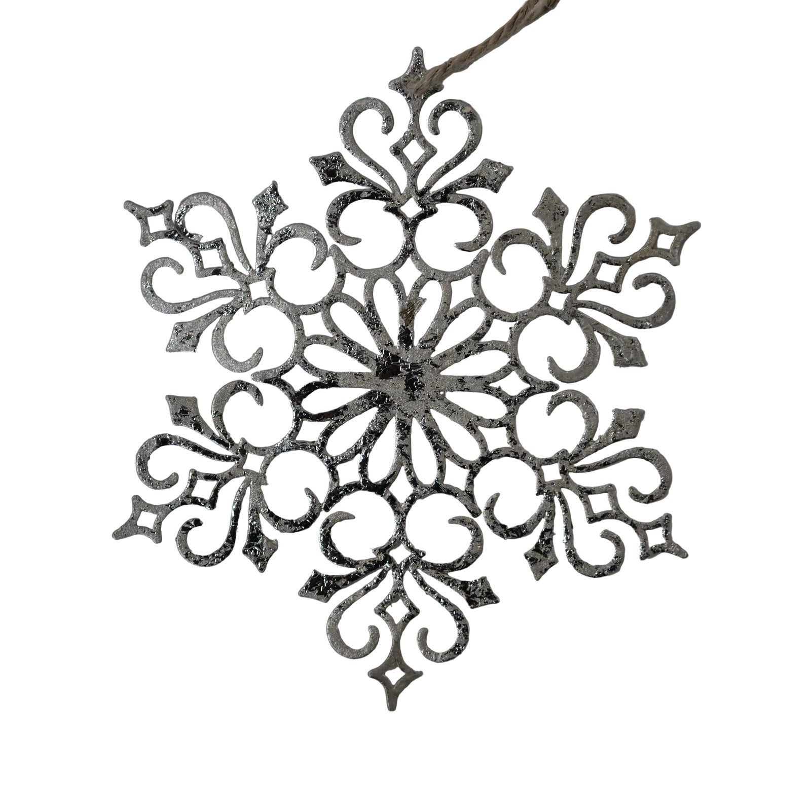 Silver Foil Metal Snowflake - Lady of the Lake