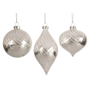 Silver Foil Ombre Ornament