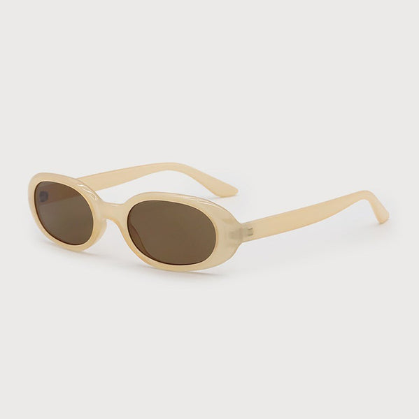 Simone Slim Oval Sunglasses - Lady of the Lake