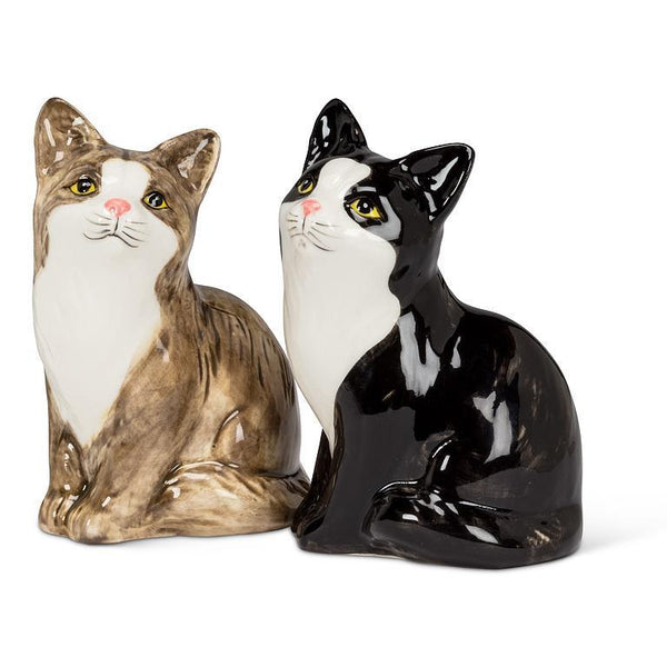 Sitting Cat Pair Salt & Pepper Shakers - Lady of the Lake