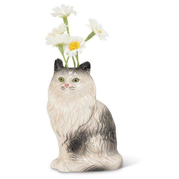 Sitting Persian Cat Bud Vase - Lady of the Lake