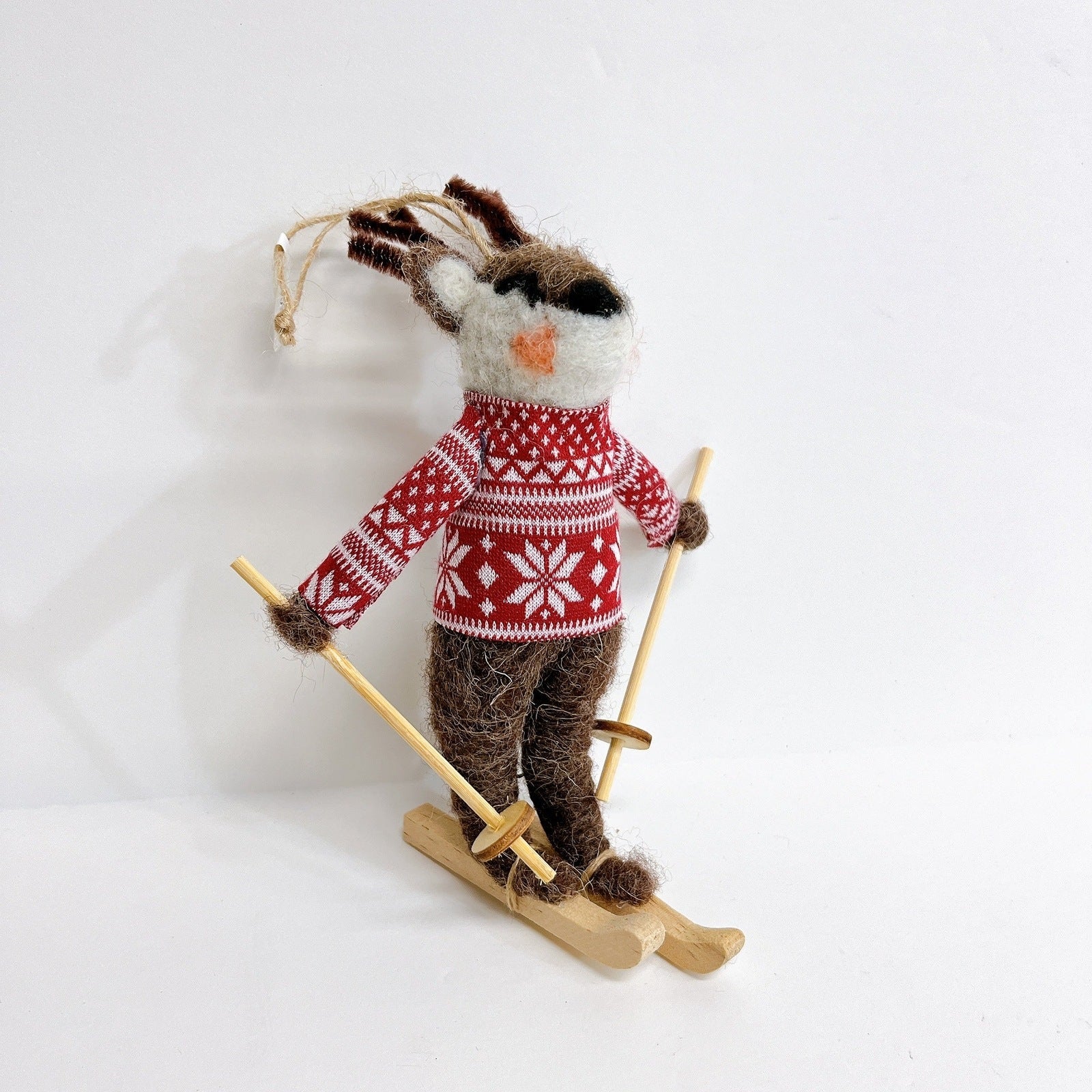 Skiing Deer Ornament