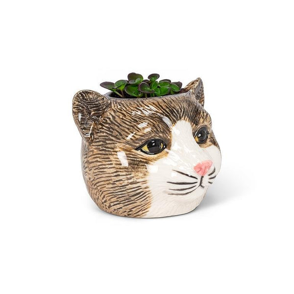Small Tabby Cat Planter - Lady of the Lake