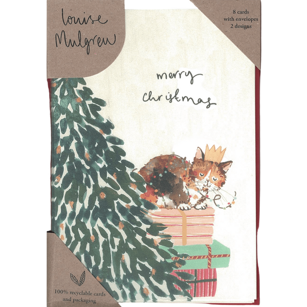 Snowman & Cat - Boxed Greeting Cards - Christmas - Lady of the Lake