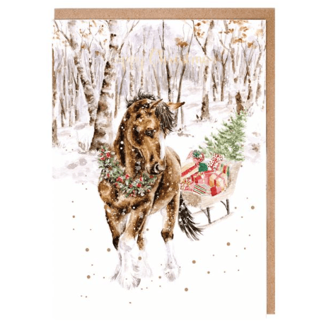 Snowy Sleigh Ride - Notecard Set - Christmas - Lady of the Lake