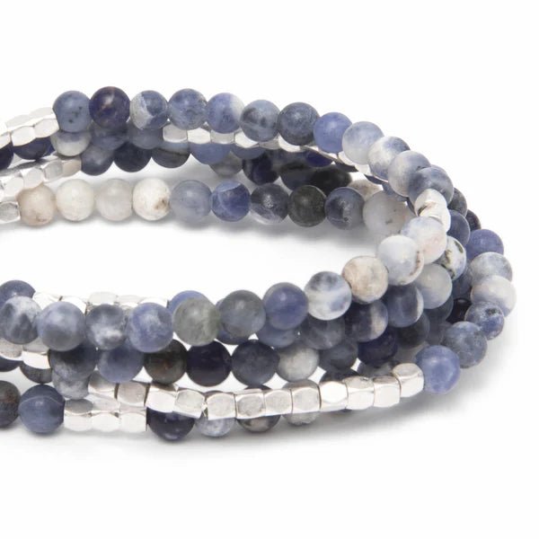 Sodalite - Stone Of Intuition - Wrap Bracelet / Necklace