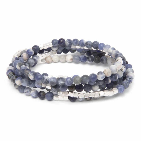 Sodalite - Stone Of Intuition - Wrap Bracelet / Necklace