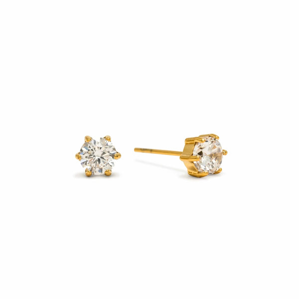 Sol CZ Stud Earrings - Lady of the Lake